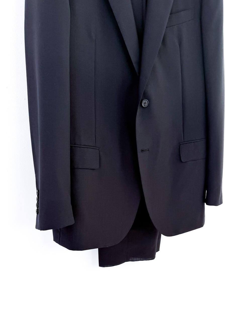 NWT New Caruso Men's Italian Wool Silk Suit Midnight Navy Blue Elisir 44R - Picture 6 of 15
